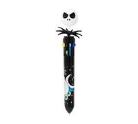 Grupo Erik: Penna multicolore Jack Skeletron | Penna 10 colori Nightmare Before Christmas, Penna a sfera retrattile con 10 colori, Penna Jack Skeletron, Licenza Ufficiale