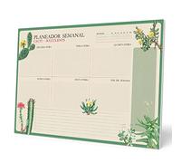 Grupo Erik: Planning da Tavolo A3 Botanical Cacti in portoghese | Planner settimanale 29,7 x 42 cm con 54 fogli a strappo, Agenda Organizer, Weekly Planner o Calendario Planner da scrivania
