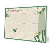 Grupo Erik Planner Settimanale da Tavolo A4 Botanical Cacti in Portoghese