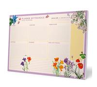 Grupo Erik: Planning da Tavolo A4 Wild Flowers in italiano | Planner settimanale 21 x 29,7 cm con 54 fogli a strappo, Agenda Organizer, Weekly Planner o Calendario Planner da scrivania