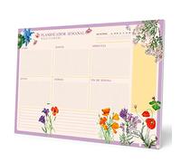 Grupo Erik: Planning da Tavolo A3 Wild Flowers in spagnolo | Planner settimanale 29,7 x 42 cm con 54 fogli a strappo, Agenda Organizer, Weekly Planner o Calendario Planner da scrivania