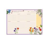 Grupo Erik: Planning da Tavolo A4 Wild Flowers in inglese | Planner settimanale 21 x 29,7 cm con 54 fogli a strappo, Agenda Organizer, Weekly Planner o Calendario Planner da scrivania