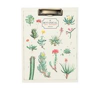 Grupo Erik: Portablocco A4 Botanical Cacti | Cartella portadocumenti con pinza rigida A4, 30,6x23cm, con clip, block notes A4 e tasca documenti, ideale per prendere appunti in ufficio e università