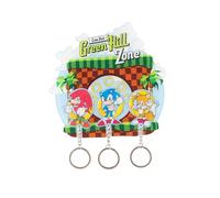 Grupo Erik Portachiavi Sonic da Parete con 3 Appendichiavi Casa | Porta Chiavi da Muro per Casa con Ancoraggi : Gadget Sonic Compleanno - Licenza Ufficiale (16x16 cm)