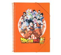 Grupo Erik Portalistini A4 Dragon Ball Manga - Porta Documenti con 30 Buste Transparenti A4, Elastico e Copertina Flessibile | Cancelleria Anime Gadget