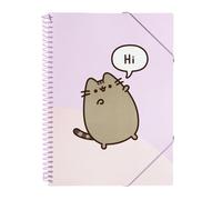 Grupo Erik: Portalistino A4 Pusheen Moments, Raccoglitore porta documenti con 30 buste, elastico e copertina flessibile, 32 x 25,5 cm, Cancelleria Pusheen, Pusheen Gadget