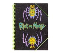 Grupo Erik: Cancelleria/Raccoglitore ad anelli A4 RICK & MORTY MUTANT, Raccoglitore porta documenti con 30 buste, elastico e copertina flessibile, 32 x 25,5 cm, Cancelleria liceo, Gadget Scuola
