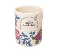 Grupo Erik: Portapenne Crema Alice nel Paese delle Meraviglie | Porta Penne Disney Alice in ceramica 10,5 x 8,5 cm, Portapenne da scrivania Bambina, Alice in Wonderland Gadget