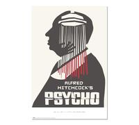 Grupo Erik Poster Alfred Hitchcock Psycho - Poster da Parete 61 x 91,5 cm con Carta Lucida e Incorniciabile, Colori Brillanti | Descorazione Cameretta, Licenza Ufficiale Star Wars