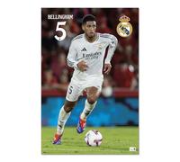 Grupo Erik: Poster Bellingham Real Madrid 2024/2025 | Poster da parete del Real Madrid 61 x 91,5 cm, Poster da muro con carta lucida e incorniciabile, Real Madrid Gadget