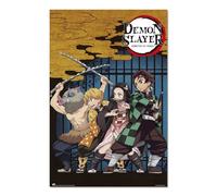 Grupo Erik: Poster Demon Slayer - Kimetsu no yaiba - La Casa dei Tamburi | Poster da parete Anime, 61 x 91,5 cm, Poster da muro con carta lucida e incorniciabile, Manga Anime Gadget