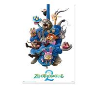 Grupo Erik Poster Disney Gadget Zootropolis - Poster da parete Zootropolis 61 x 91,5 cm con Carta Lucida e Incorniciabile, Colori Brillanti | Disney Licenza Ufficiale