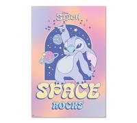 Grupo Erik: Poster Disney Stitch Space Rocks | Poster da parete Stitch 61 x 91,5 cm, Poster da muro con carta lucida e incorniciabile, Poster Lilo e Stitch