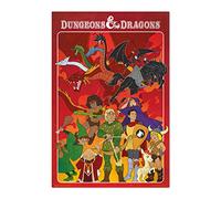 Grupo Erik: Poster Dungeons & Dragons - The Animated Series | Poster da parete Dungeons & Dragons, 61 x 91,5 cm, Poster da muro con carta lucida e incorniciabile, D&D Gadget