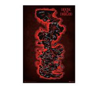 Grupo Erik: Poster House of The Dragon - Mappa di Westeros | Poster da parete Trono di Spade, 61 x 91,5 cm, Poster da muro con carta lucida e incorniciabile, Poster Game of Thrones
