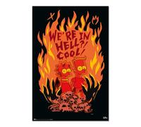 Grupo Erik: Poster I Simpsons |Scrivania gaming, Gaming, v 91.5 x 61 cm incorniciabile, merchandising vintage, poster arte pop/Decorazioni casa, decorazione cameretta