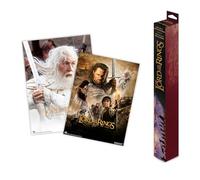 Grupo Erik: Set di 2 Mini Poster Il Signore degli Anelli | Pack di 2 Poster da parete de Il Signore degli Anelli, 38 x 52 cm, Poster da muro con carta lucida + Adesivo incluso, LOTR Gadget