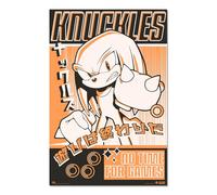 Grupo Erik: Poster Knuckles the Echidna | Poster da parete Knuckles, 61 x 91,5 cm, Poster da muro con carta lucida e incorniciabile, Poster Cameretta da Gamer