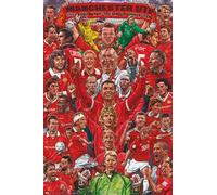 Grupo Erik: Poster Leggende Manchester United/Calcio Inglese, Giocatori Iconici - poster da parete sportivo / 91,5 x 61 cm, incorniciabile