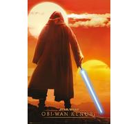 Grupo Erik: Poster Obi Wan Kenobi - Twin Suns | Poster da parete Star Wars, 61x91,5cm, carta lucida | Poster da muro, incorniciabile | Poster Star Wars, Poster Obi Wan Kenobi