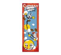 Grupo Erik: Poster da Porta Cuphead Videogioco | Poster da parete Gamer 53 x 158 cm, Poster da muro con carta lucida e incorniciabile, Regalo Gaming, Cuphead Gadget