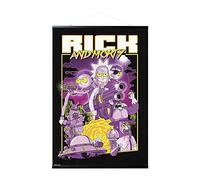 Grupo Erik Poster Rick and Morty personaggi con appendi poster a stecche magnetiche fai da te, 61x91,5 cm