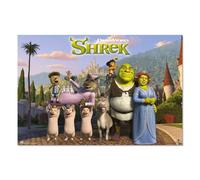 Grupo Erik: Poster Shrek | Poster da parete Dreamworks, 61 x 91,5 cm, Poster da muro con carta lucida e incorniciabile, Poster Bambini