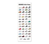 Grupo Erik: Poster da Porta Sneakers Hall of Fame | Poster da parete Gamer 53 x 158 cm, Poster da muro con carta lucida e incorniciabile, Regalo da Gamer