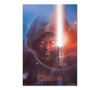 Grupo Erik: Poster Star Wars: Episodio I - La minaccia fantasma 25º anniversario | Poster da parete Star Wars, 61 x 91,5 cm, Poster da muro con carta lucida e incorniciabile, Star Wars Gadget