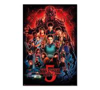 Grupo Erik Poster Stranger Things Gadget - Poster da parete 61 x 91,5 cm con Carta Lucida e Incorniciabile, Colori Brillanti | Vecna e Personaggi