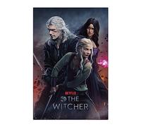 Grupo Erik: Poster The Witcher, 3ª Stagione | Poster da parete The Witcher, 61 x 91,5 cm, Poster da muro con carta lucida e incorniciabile, Decorazione casa, The Witcher Gadget