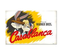 Grupo Erik: Poster Casablanca - 100º Anniversario Warner Bros | Poster da parete Casablanca, 61 x 91,5 cm, Poster da muro con carta lucida e incorniciabile, Decorazione casa, Casablanca Gadget