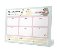 Grupo Erik Pusheen Planner Settimanale da Tavolo A4 | Weekly Planner | 54 Fogli a Strappo, Planning Settimanale Orizzontale, Spazi Giornalieri e Note, To Do List, Pusheen Gadget
