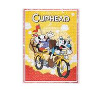 Grupo Erik: Puzzle Cuphead - Explorer Riders | Puzzle 500 pezzi con scatola decorativa + mini poster, 61 x 45,7 cm, puzzle bambini, Cuphead decorazione
