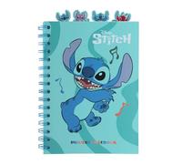 Grupo Erik: Quaderno A5 di Stitch con 4 divisori - Cartoleria Disney per la Scuola, l'ufficio, l'università |Idee Regalo/Cancelleria Disney Lilo & Stitch