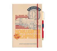 Grupo Erik: Quaderno Harry Potter | Quaderno A5 Binario 9 e 3/4 con copertina rigida, penna personalizzata e tasca espandibile, 192 pagine 100 g/m², Cancelleria Harry Potter, Harry Potter Gadget