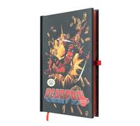 Grupo Erik: Quaderno Marvel Deadpool | Quaderno A5 con copertina che si illumina, Segnalibro e Tasca espandibile, 192 pagine 100 g/m², Marvel Must Have, Deadpoll e Wolverine