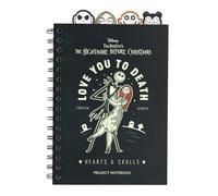 Grupo Erik: Quaderno The Nightmare Before Christmas | Taccuino A5 con Divisori, Quaderno A5 diviso in sezioni, 4 Separatori personalizzati, Bullet Journal con copertina morbida, Cancelleria Disney