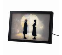 Grupo Erik: Quadro LED di Wednesday Addams, Lamina decorativa Illuminata per cameretta ragazza, stanza bambine/Decorazione Mercoledì Addams, serie Netflix Ufficiale
