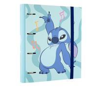 Grupo Erik: Raccoglitore A4 Disney Stitch, Raccoglitore a 4 anelli con elastico e copertina rigida in cartone, 32 x 27,5 cm, Cartella Portadocumenti A4