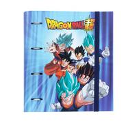 Grupo Erik: Raccoglitore A4 Dragon Ball, Raccoglitore a 4 anelli con elastico e copertina rigida in cartone, 32 x 27,5 cm, Cartella Portadocumenti A4, Dragon Ball gadget