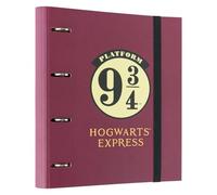 Grupo Erik: Raccoglitore A4 Harry Potter Binario 9 3/4, Raccoglitore a 4 anelli con elastico e copertina rigida in cartone, 32 x 27,5 cm, Cartella Portadocumenti A4, Harry Potter Gadget