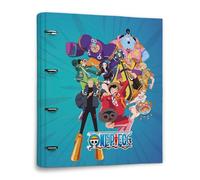 Grupo Erik: Raccoglitore A4 One Piece Manga Anime, Raccoglitore a 4 anelli con elastico e copertina rigida in cartone, 32 x 27,5 cm, Cartella Portadocumenti A4