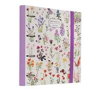 Grupo Erik: Raccoglitore A4 Wild Flowers, Raccoglitore a 4 anelli con elastico e copertina rigida in cartone, 32 x 27,5 cm, Cartella Portadocumenti A4, Raccoglitore floreale