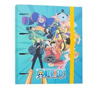 Grupo Erik Raccoglitore ad Anelli A4 One Piece Manga - Raccoglitore a 4 Anelli con Elastico e Copertina Rigida in Cartone per la Scuola | Cancelleria One Piece Gadget