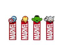 Grupo Erik: Segnalibri Marvel Avengers | Set 4 Segnalibri Personalizzati Avengers, Marvel Gadget, Marvel Must Have, Idea Regalo fine anno scolastico bambini