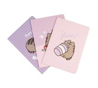 Grupo Erik: Set 3 Quaderni A5 Pusheen | Pack 3 Quaderni A5 da personalizzare, quaderni appunti con copertina flessibile, carta d'avorio 80g/m², Pusheen box Kawaii