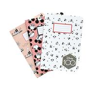 Grupo Erik: Set 3 Quaderni A6 Mickey Mouse | Pack 3 Quaderni A6 da personalizzare, quaderni appunti con copertina flessibile, carta d'avorio 80g/m², Gadget Topolino