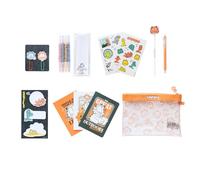 Grupo Erik: Set Cancelleria Garfield | Kit scuola con quaderni A6, penna, evidenziatori e astuccio dedicato al mitico Garfield - Regalo fan, gadget collezionisti