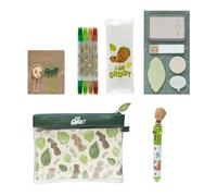 Grupo Erik: Set Cancelleria Groot | Kit di Cancelleria Baby Groot con Penna multicolore 10 colori, 4 Evidenziatori, Clips, Note adesive e Astuccio Groot, Guardiani della Galassia Gadget